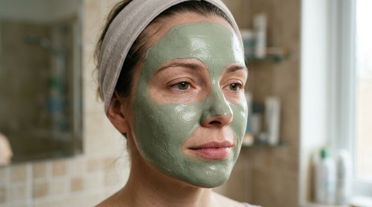 Misturar argila verde com água para fazer uma máscara facial: para que serve e por que deixar agir só 10 minutos evita ressecar a pele oleosa