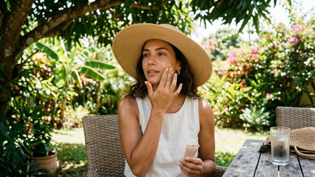 Protetor solar com cor para manchas no rosto: dermatologistas explicam por que a versão com pigmento protege também da luz visível, que piora o melasma e as manchas da idade