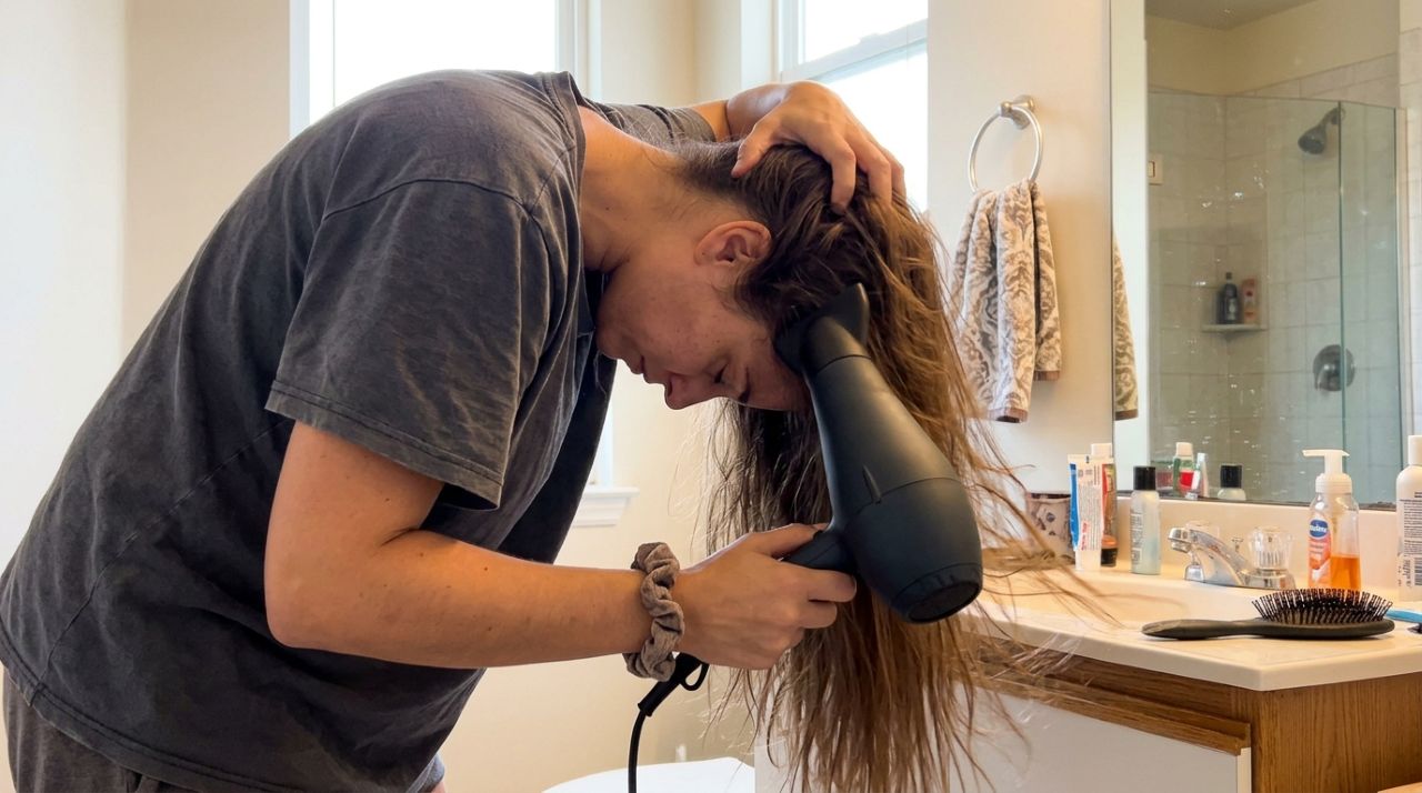 Cabeleireiros revelam: secar o cabelo de trás para a frente e contra o sentido dos fios é o segredo para conquistar volume de salão sem sair de casa