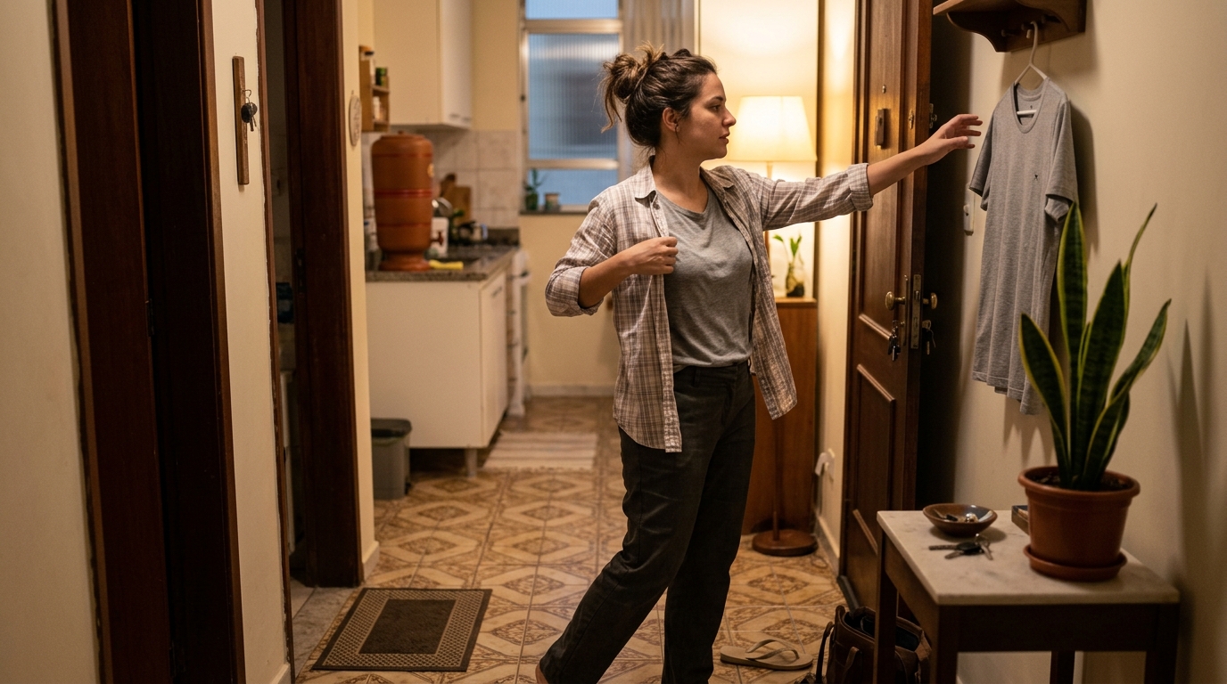 A psicologia diz que quem troca de roupa assim que chega em casa não está apenas buscando conforto, mas cumprindo um ritual de transição que o cérebro usa para encerrar o expediente, e é por isso que quem trabalha de casa costuma sentir que o dia nunca termina de verdade
