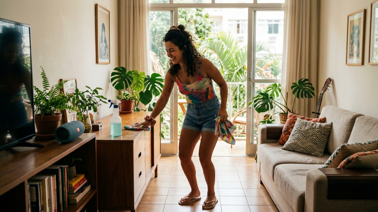 Segundo a psicologia, quem liga uma música antes de começar a faxina pode não estar apenas tentando passar o tempo, mas usando o som para melhorar o humor e tornar a tarefa menos cansativa