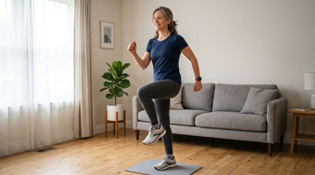 A personal trainer Carol Borba explica como transformar a caminhada dentro de casa em um treino para quem está começando