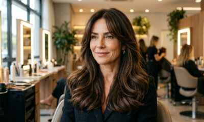 Depois dos 40 anos, estes tipos de franja ajudam a suavizar as linhas da testa e a modernizar o visual sem precisar mudar o comprimento do cabelo