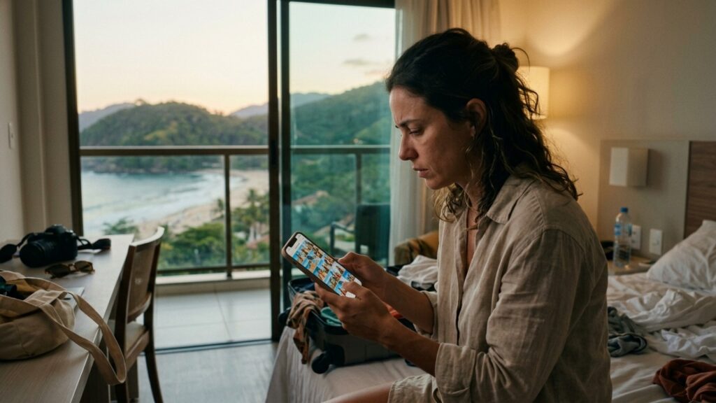 A psicologia explica: “Pessoas que voltam das férias sem postar nenhuma foto nas redes sociais podem não estar apenas sendo discretas, mas aproveitando os momentos sem sentir necessidade de aprovação dos outros”
