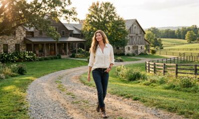 Aos 46 anos, Gisele Bündchen transformou fazenda de quase R$ 50 milhões nos EUA em refúgio da família; veja como é por dentro