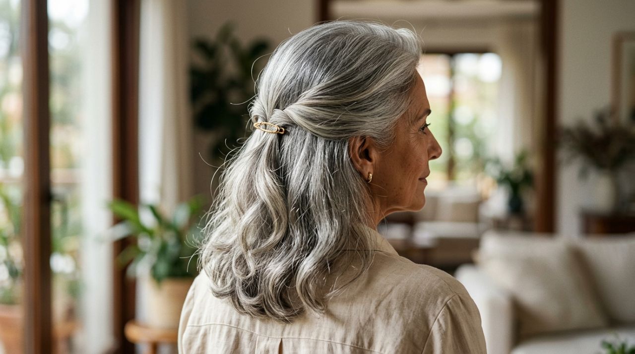 Acessórios pequenos estão transformando penteados simples: 6 maneiras de usar presilhas elegantes depois dos 50 anos