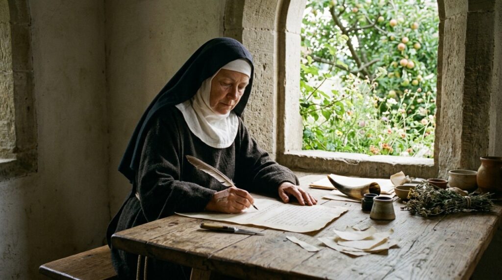 Hildegarda de Bingen, filósofa medieval: "A compreensão reside na alma como a verdura dos ramos".