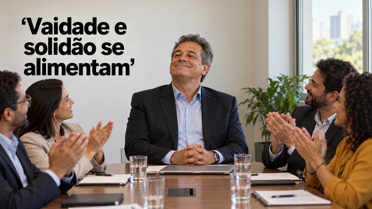 Sem ninguém por perto para criticar, a ilusão de ser admirado por todos só cresce
