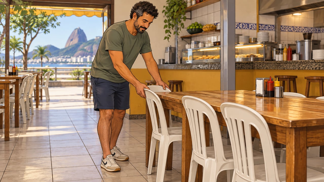 Empurrar a cadeira de volta é comportamento pró-social: um gesto voluntário que beneficia quem usa o espaço depois