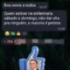 Captura de tela de WhatsApp com mensagens sobre pacientes 'petistas' e figurinha de Bolsonaro