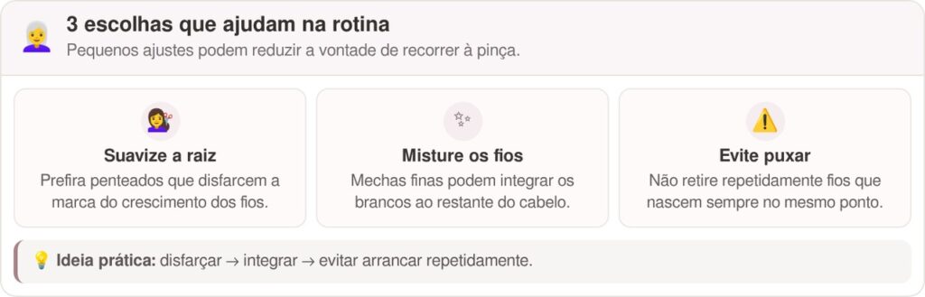 Muita gente arranca o fio branco com a pinça assim que ele aparece, mas poucos sabem o que esse hábito pode provocar no couro cabeludo com o tempo