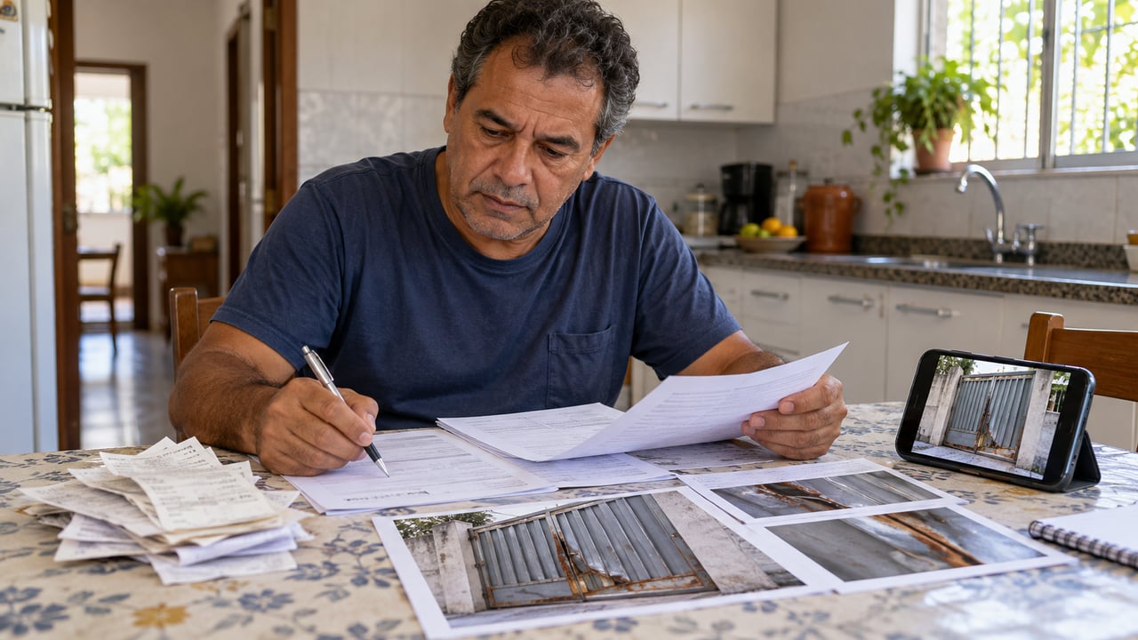 Fotos, nota fiscal e orçamentos de conserto reforçam o pedido de reparação, que pode ser feito em até cinco anos