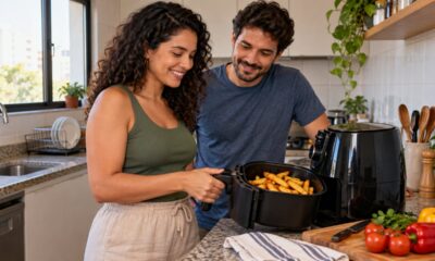 O custo mensal da air fryer depende da potência, do tempo de uso e do preço do quilowatt-hora