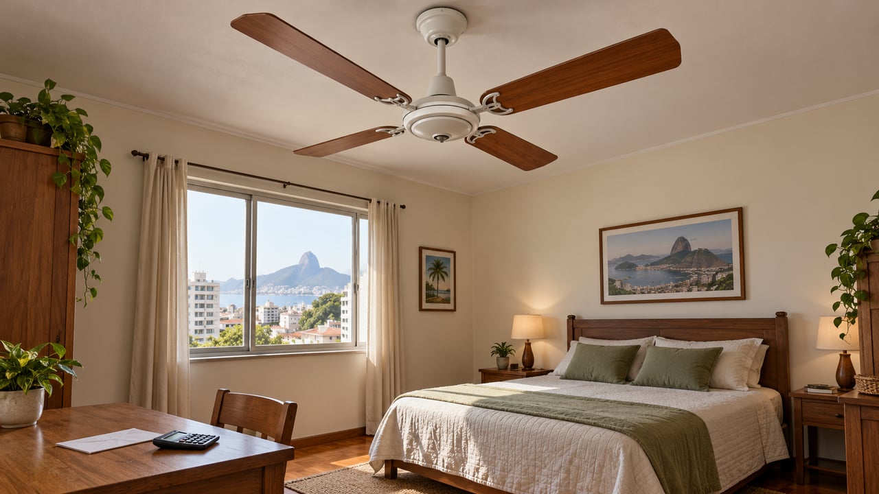 Com preço médio de R$ 0,95 por kWh, o uso mensal de um ventilador de 100 W por oito horas diárias custa R$ 22,80