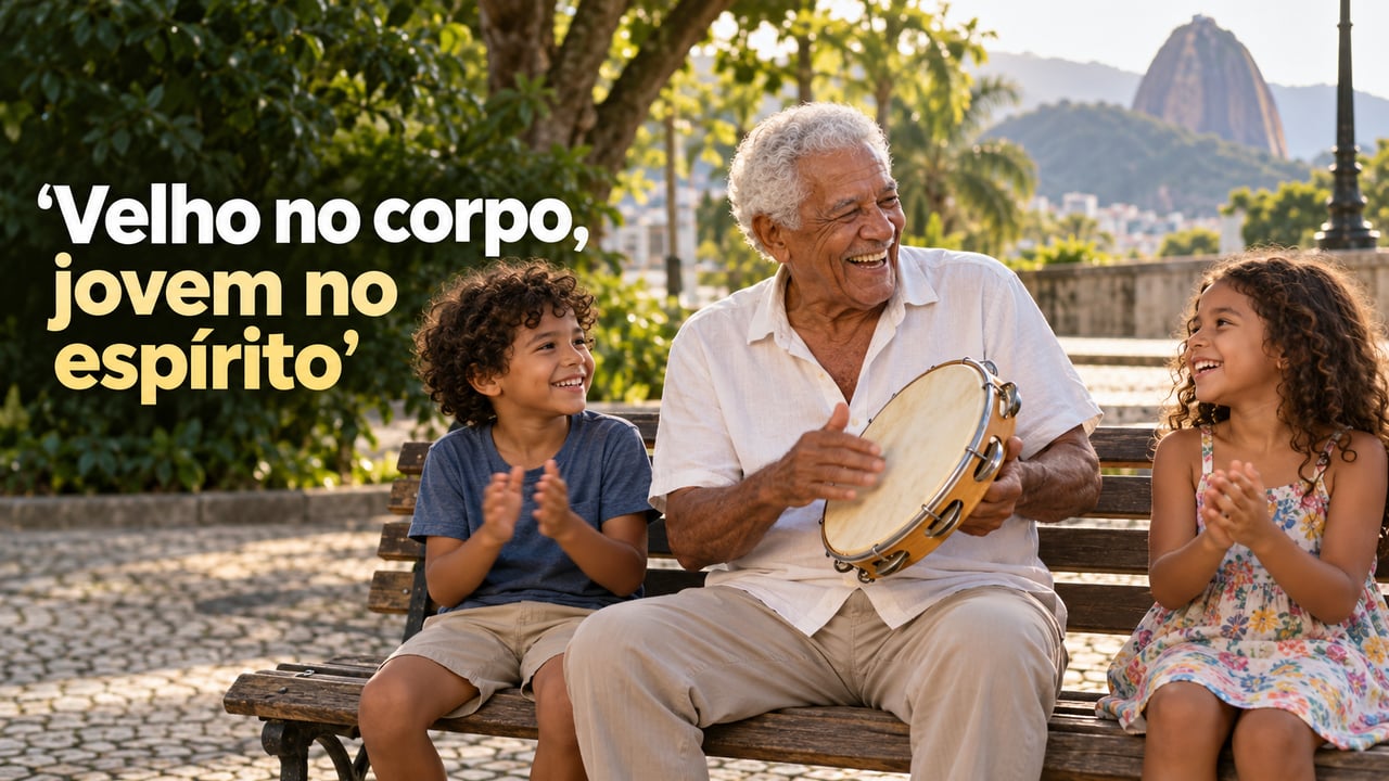 Quem mantém o gosto pela novidade e pelo riso pode ser velho no corpo, mas não no espírito