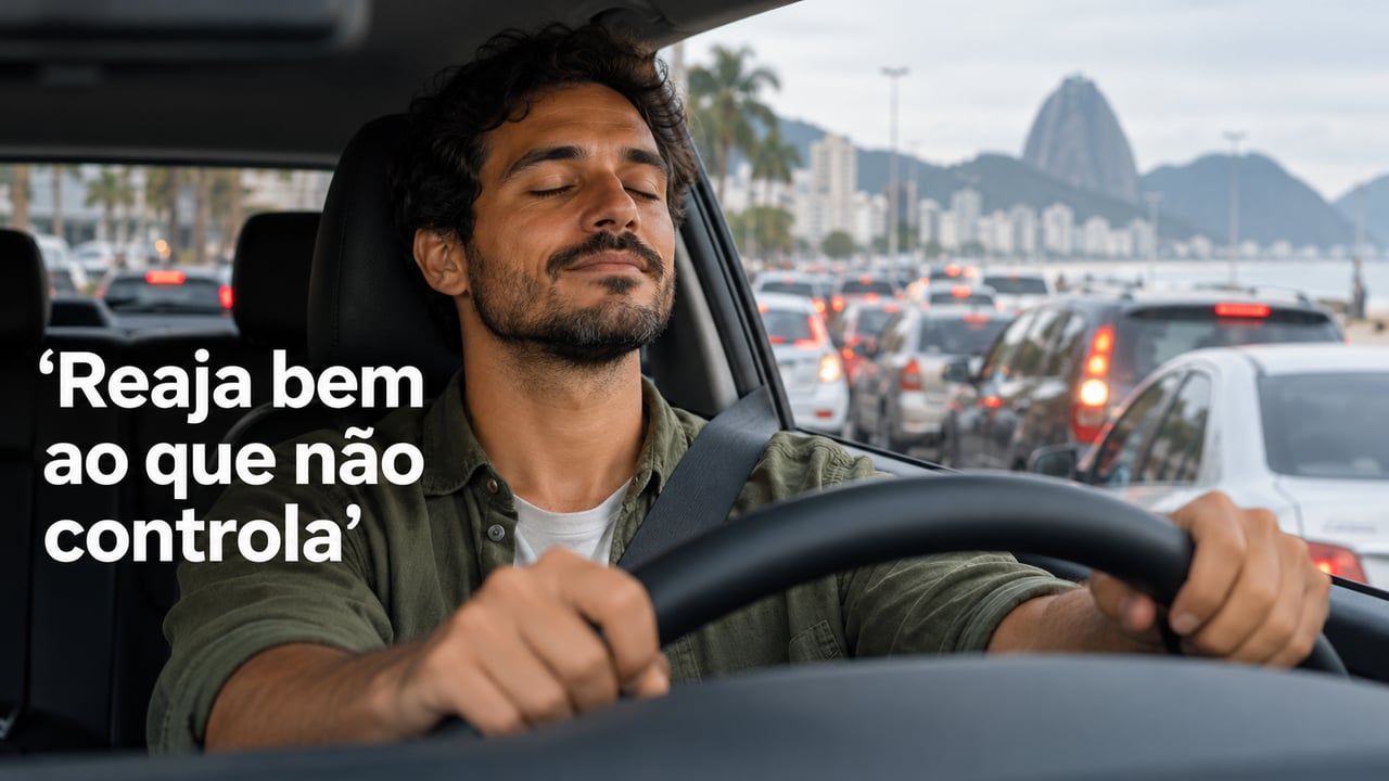 O Estoicismo ensina a separar o que depende de nós do que não depende, como o trânsito e a chuva