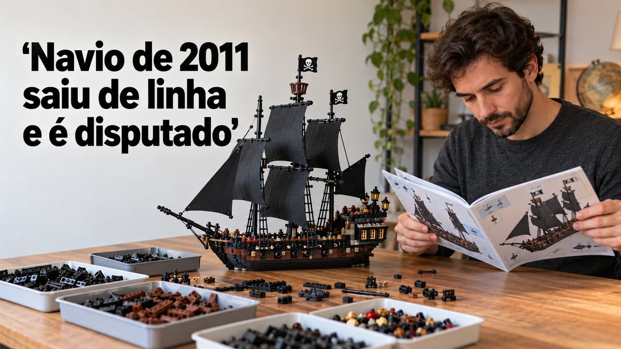 O set 4184, lançado em 2011, saiu de linha e hoje é disputado por fãs de Piratas do Caribe