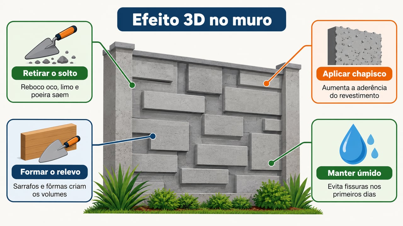 O chapisco faz a ponte entre a parede velha e o acabamento e aumenta a aderência do revestimento