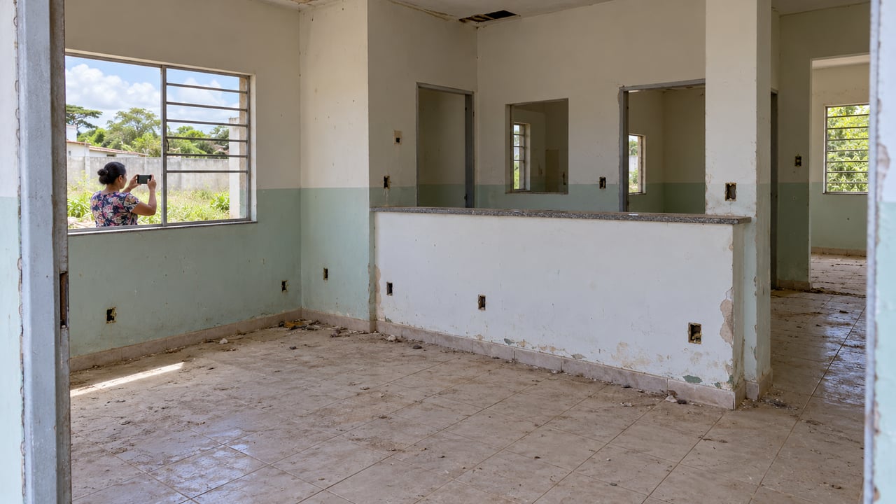 Fotos com data e endereço exato ajudam a cobrar providências sobre uma UBS abandonada