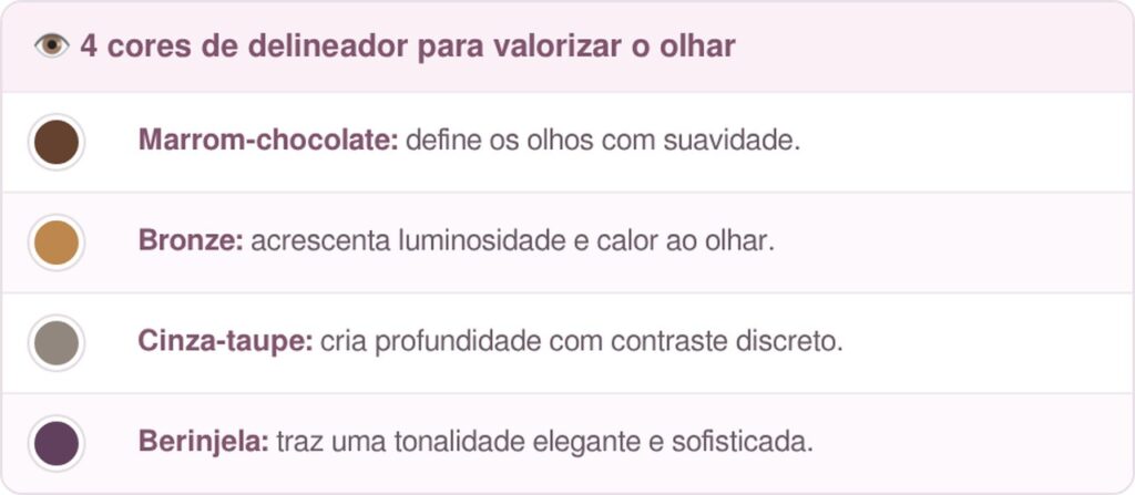 Maquiadora Lidia Herrero revela a cor de delineador que valoriza os olhos castanhos depois dos 50 e deixa o olhar mais leve e elegante