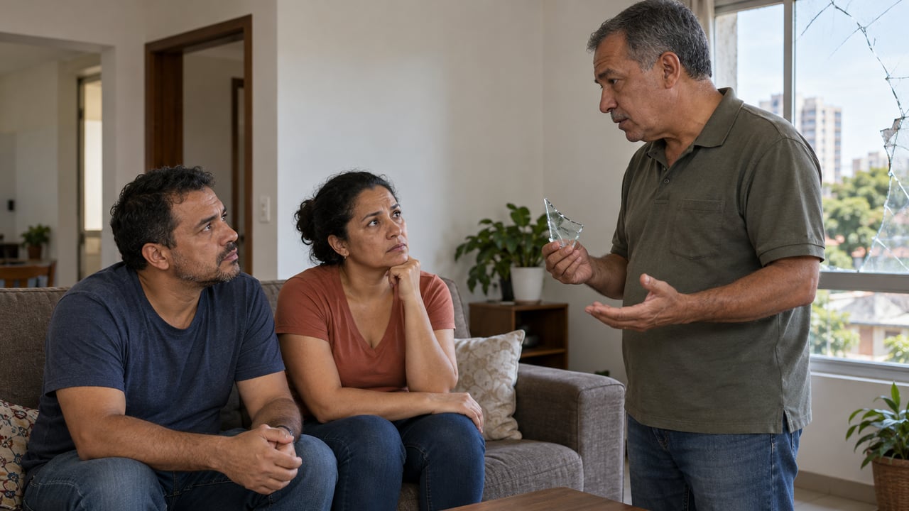 O vizinho pode cobrar a indenização diretamente dos pais, mesmo que eles estivessem fora na hora do dano