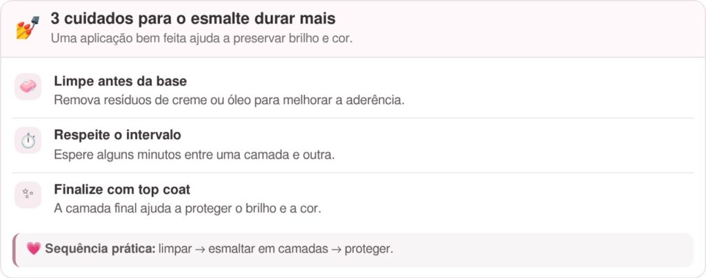 Evitar mexer no esmalte logo depois da manicure: o hábito simples que pode fazer a cor durar mais bonita