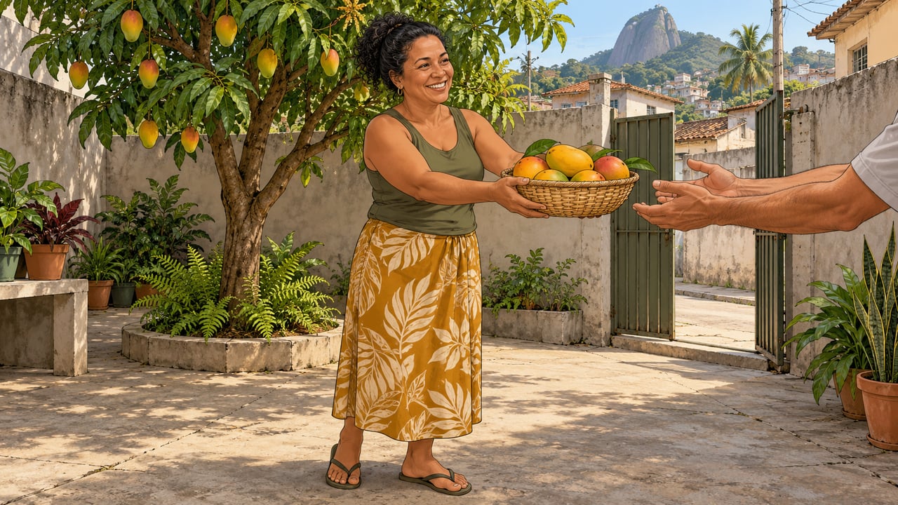 O provérbio sânscrito usa a natureza para ensinar a generosidade e o serviço aos outros