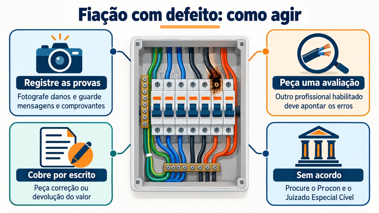 Guarde provas, cobre por escrito e procure o Procon se não houver acordo