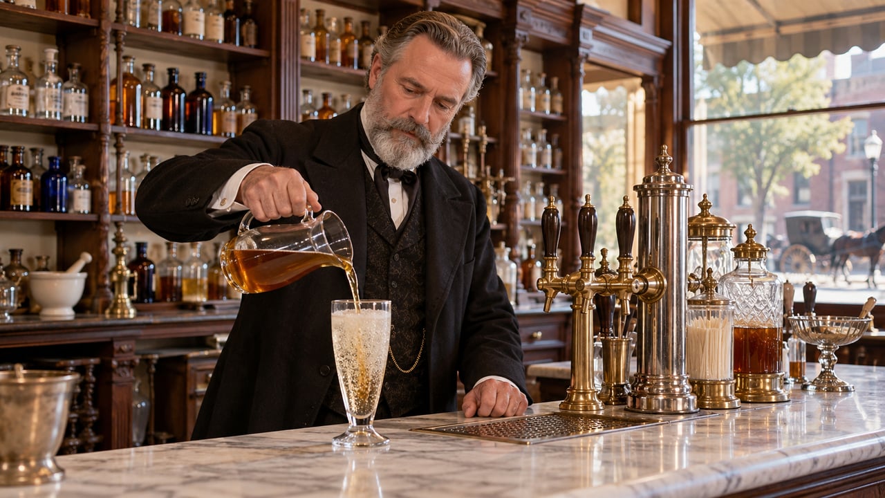 John Pemberton criou o xarope da Coca-Cola em 1886 e o vendeu em Atlanta a cinco centavos o copo