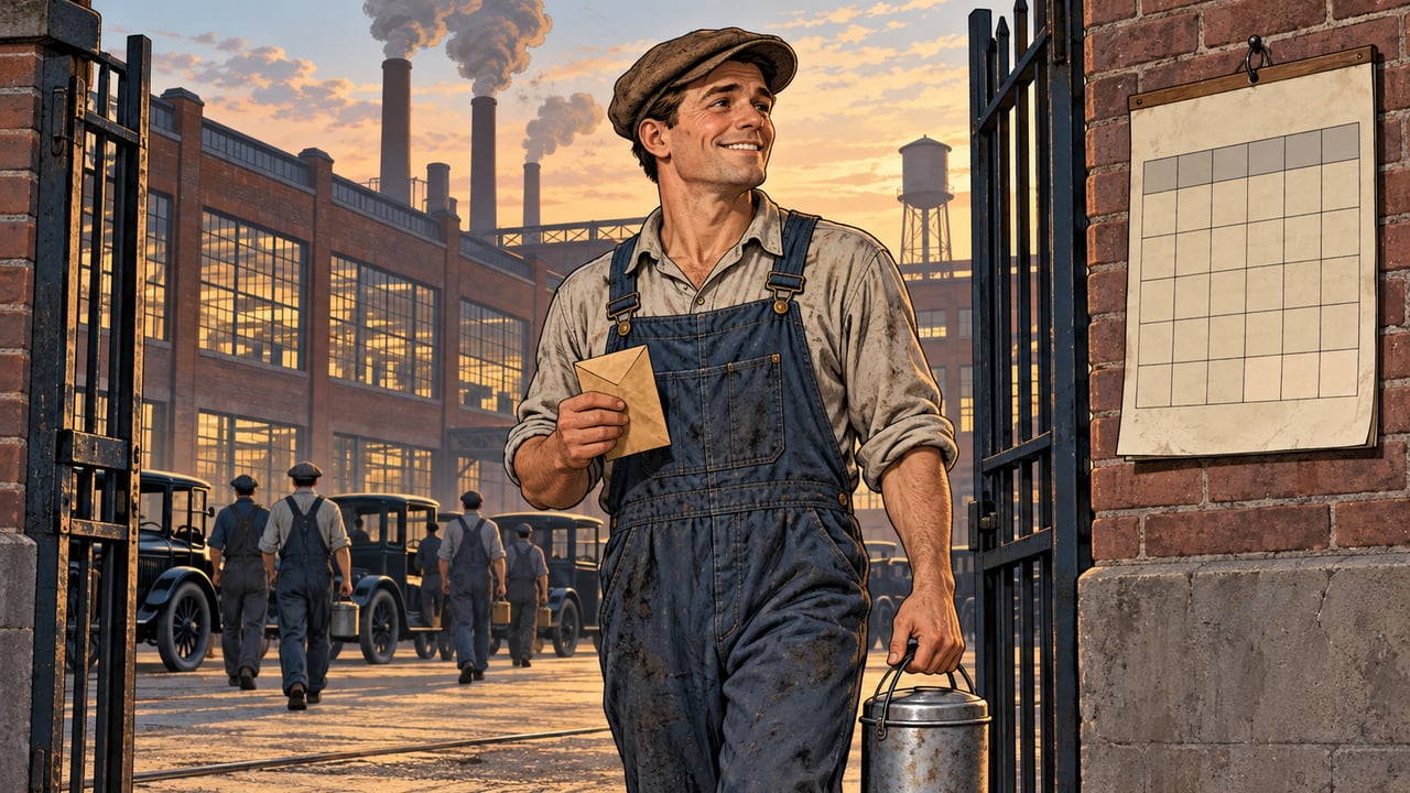 Para Henry Ford, folga paga significava mais gente com tempo e dinheiro para consumir