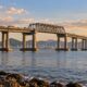 Inaugurada em 1974, a Ponte Rio-Niterói tem 13,29 km e já figurou entre as maiores do mundo