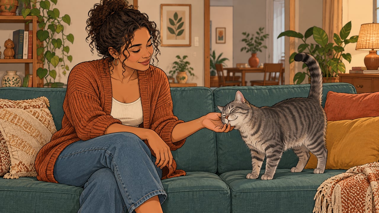 O gato tende a se apegar a quem respeita seus limites e transmite segurança, não a quem mais o pega no colo