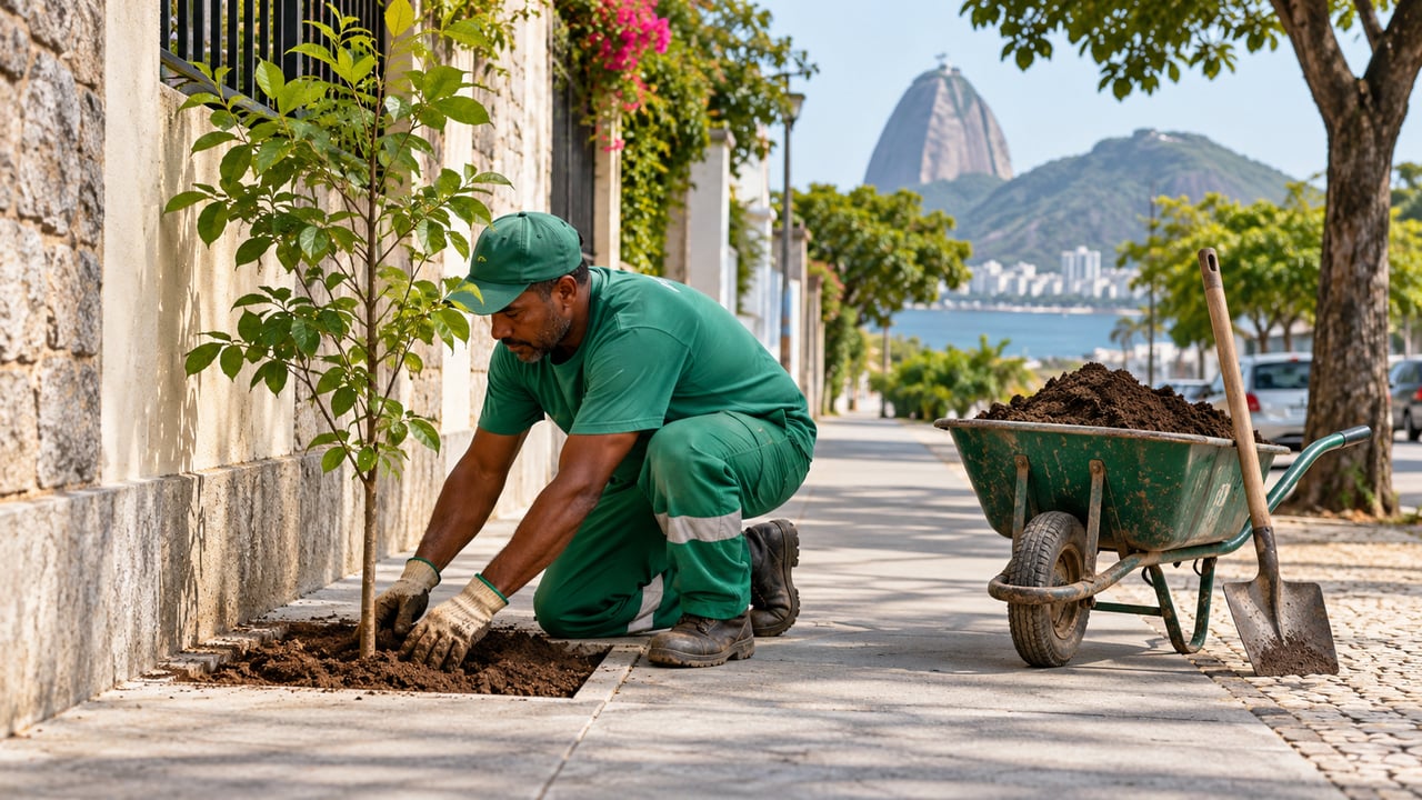 No Rio, a FPJ escolhe a espécie e o pedido de plantio na calçada é feito pelo 1746