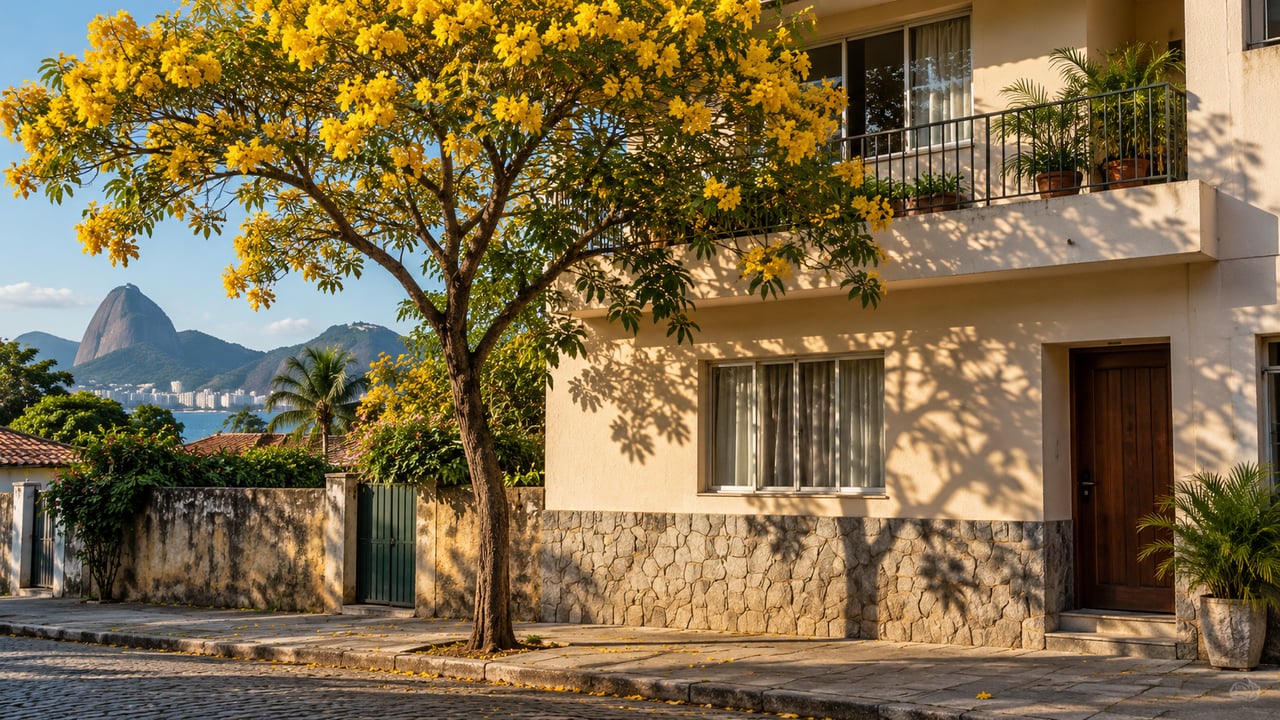 Árvores decíduas como o ipê dão sombra no verão e deixam o sol entrar no inverno