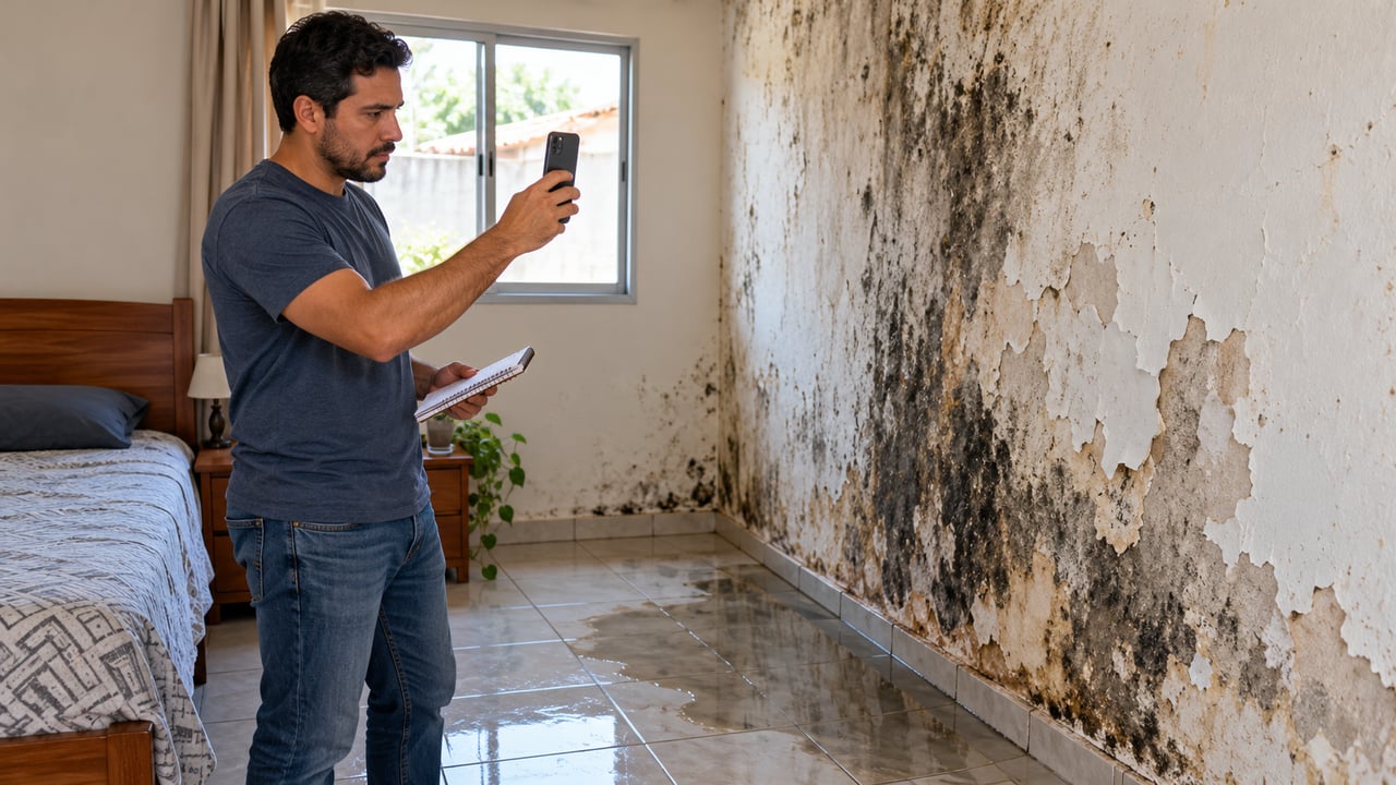 Telhado desabado e infiltração podem ser vícios ocultos, que permitem rejeitar o imóvel ou pedir abatimento no preço