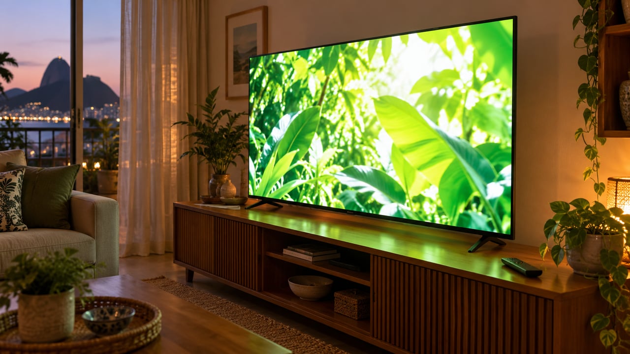 O modo vívido eleva brilho e contraste e pode aumentar o consumo de energia da TV