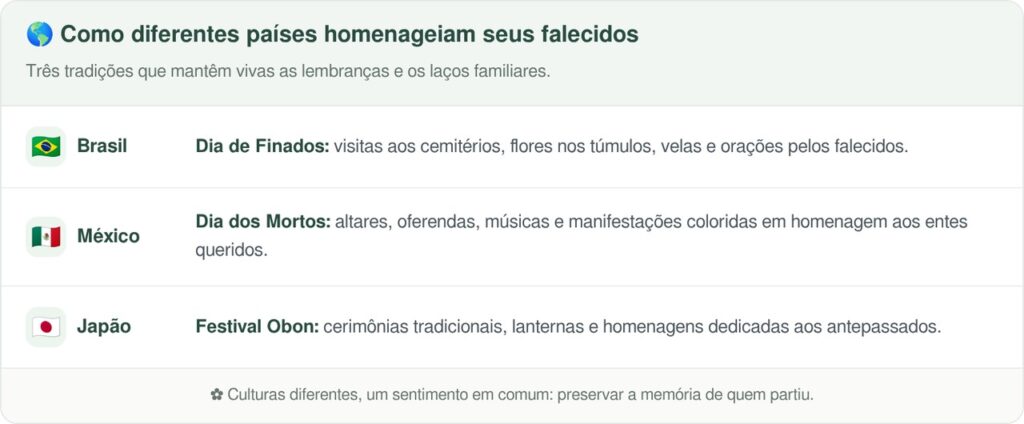 Milhões de brasileiros levam flores aos túmulos no Dia de Finados, mas poucos conhecem a história de como esse gesto de despedida e lembrança atravessou diferentes civilizações e se transformou em uma tradição que permanece viva até hoje