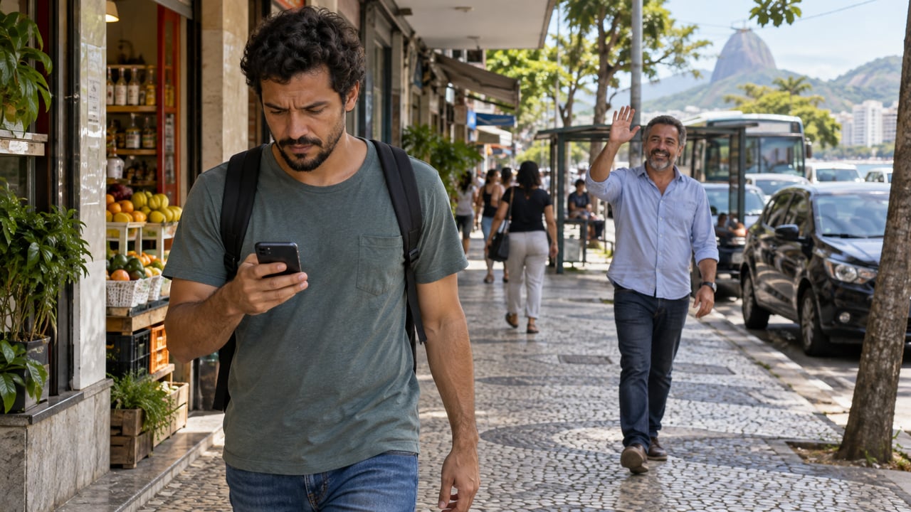 Fingir que não viu um conhecido na rua nem sempre é desprezo: muitas vezes é falta de disposição para conversar
