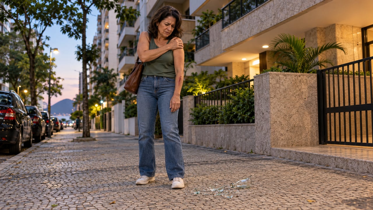 O condomínio pode responder pelos danos quando não é possível identificar de qual apartamento caiu o objeto