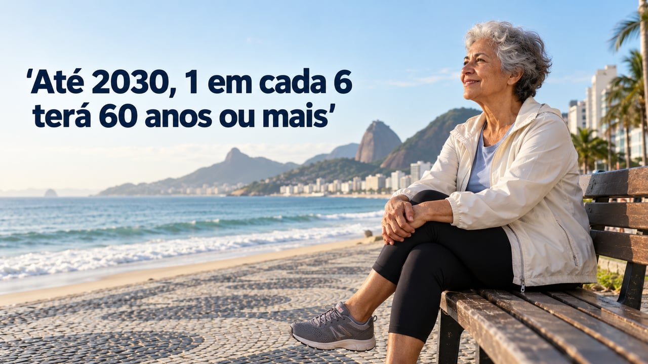 A OMS projeta que, até 2030, uma em cada seis pessoas no mundo terá 60 anos ou mais