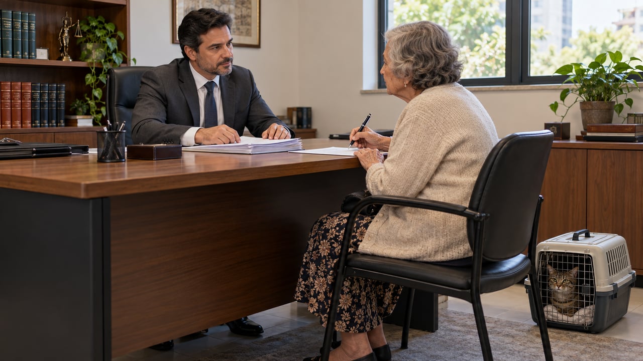 Pelo Código Civil, só pessoas e instituições recebem herança, e o testamento pode impor o cuidado do pet como encargo