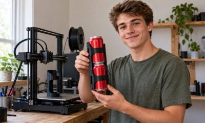 Michael Satterlee, de 19 anos, faturou cerca de US$ 300 mil em um mês vendendo porta-latas impressos em 3D