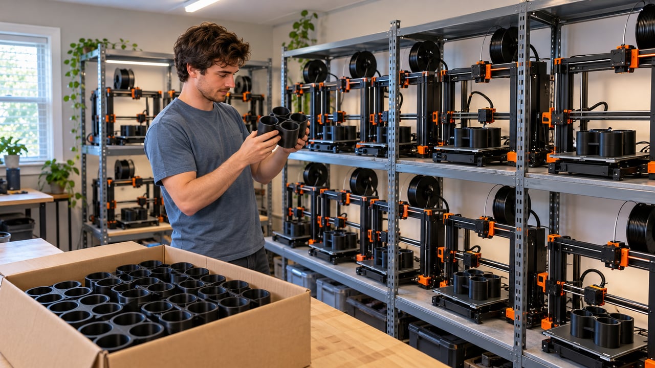Com mais de cem impressoras de mesa, Satterlee produz sem molde de injeção e lança modelos novos rapidamente