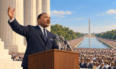 Em 28 de agosto de 1963, mais de 200 mil pessoas ouviram King no Lincoln Memorial cobrar a promessa de igualdade aos cidadãos negros