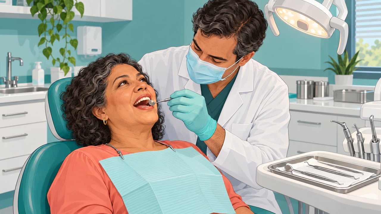 Mau hálito que persiste depois de comer e escovar os dentes pede avaliação do dentista, que faz a primeira consulta