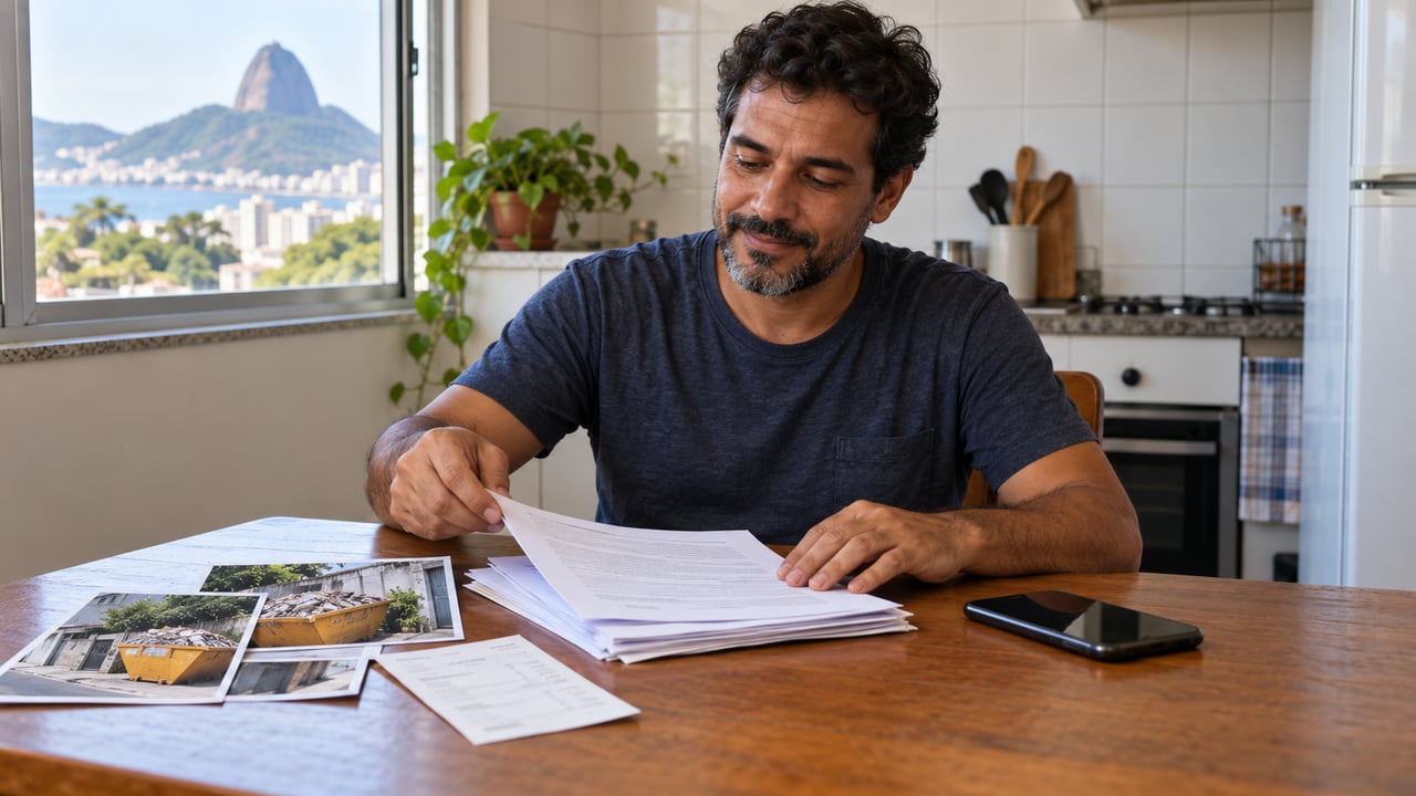 Contrato, comprovante de pagamento e fotos da entrega ajudam o morador a contestar a cobrança indevida