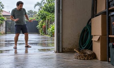 Garagens fechadas e cheias de tralha oferecem à jararaca o abrigo quente, escuro e úmido que ela procura depois da chuva