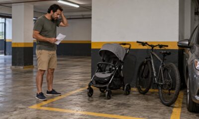 Guardar carrinho de bebê e bicicleta na vaga pode render multa se a convenção reservar a garagem para veículos