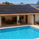 A área dos coletores solares precisa se aproximar da superfície da piscina para compensar as perdas de calor