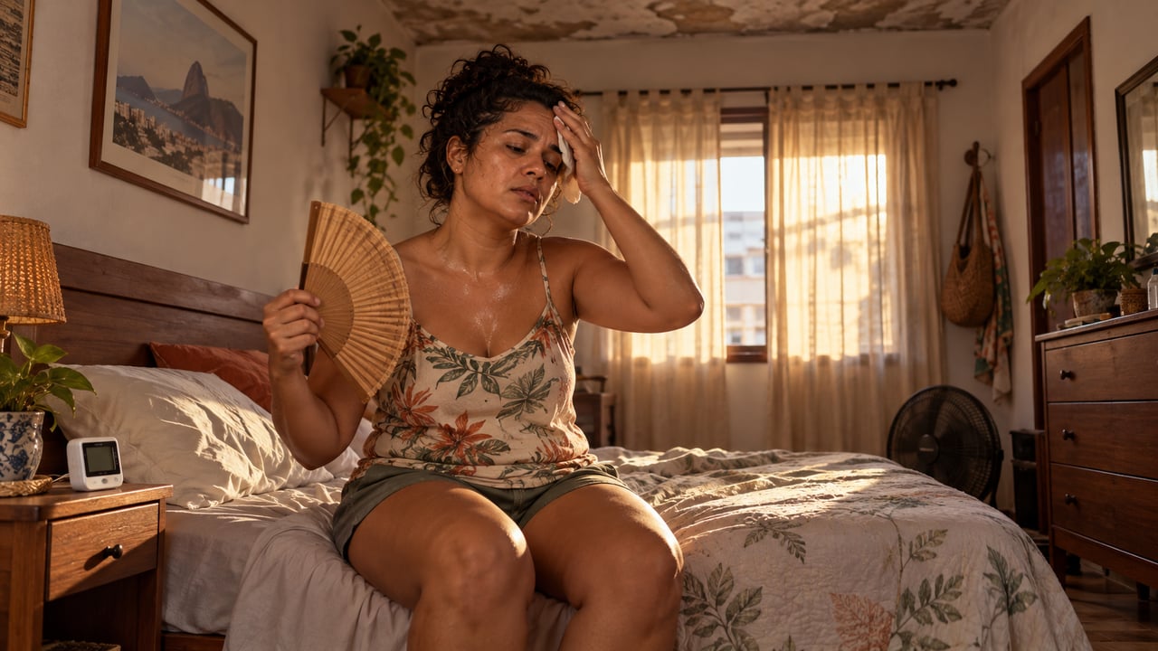 No ar do quarto, o telhado branco baixa de 0,75 °C a 2,3 °C, enquanto o forro esfria bem mais